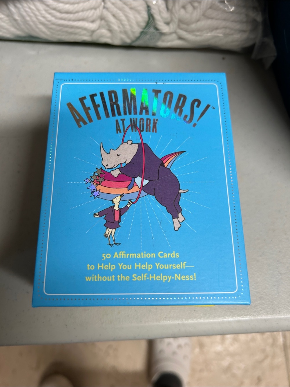 At Work - Blue Affirmation Card Deck